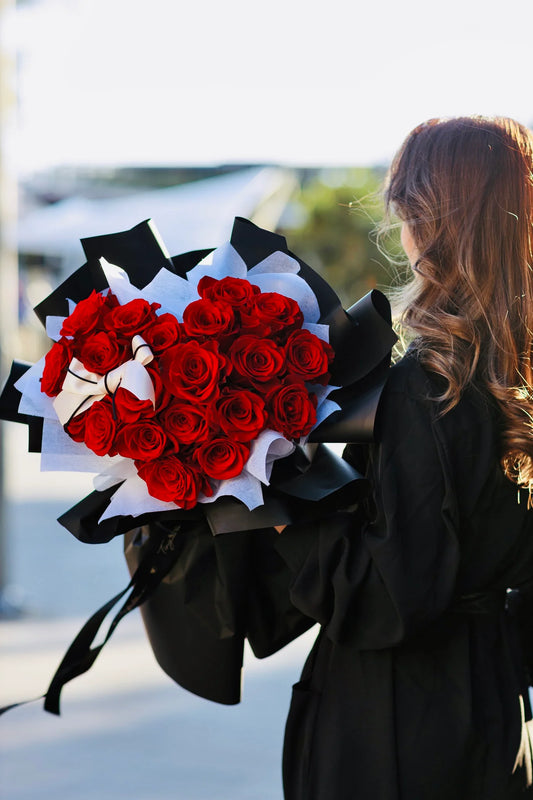21 Love Heart Rose Bouquet 21 爱心满怀