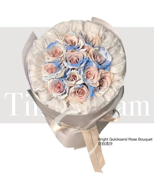 Bright Quicksand Rose Bouquet 空白流沙